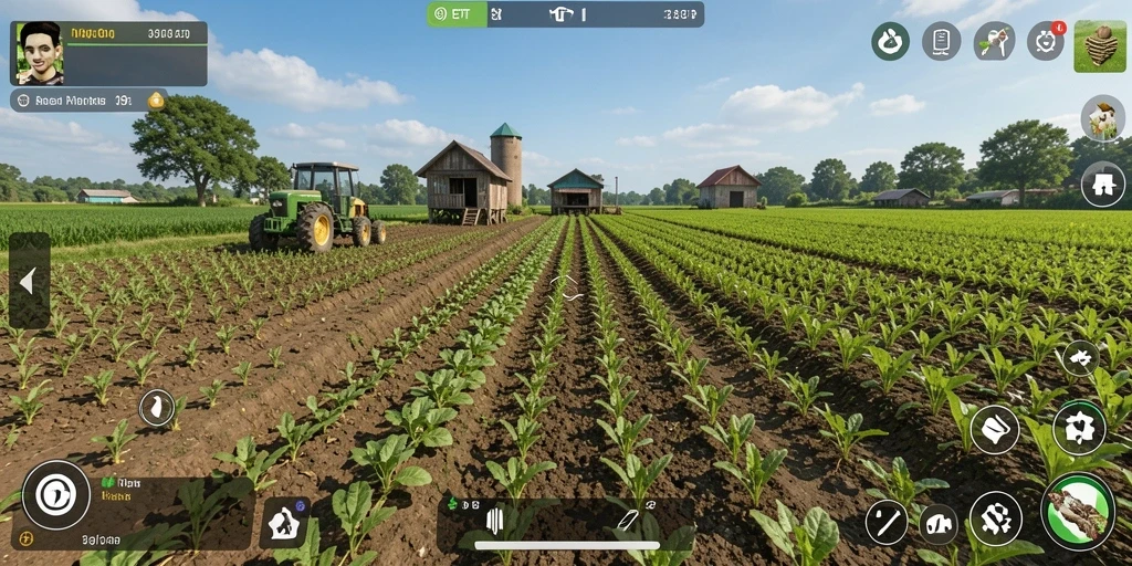 Screenshot menampilkan gameplay seru dalam bertani di 9ET.
