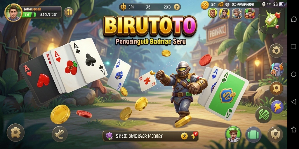 Tangkapan layar BIRUTOTO menunjukkan gameplay simulasi yang mendebarkan.