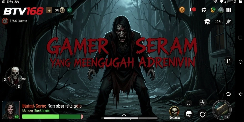 Tampilan gameplay BTV168 yang penuh kengerian dan ketegangan.