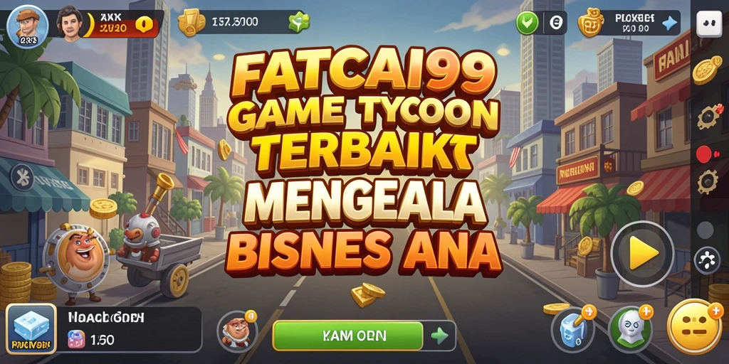 Screenshot gameplay FATCAI99 menampilkan manajemen bisnis yang seru dan interaktif.