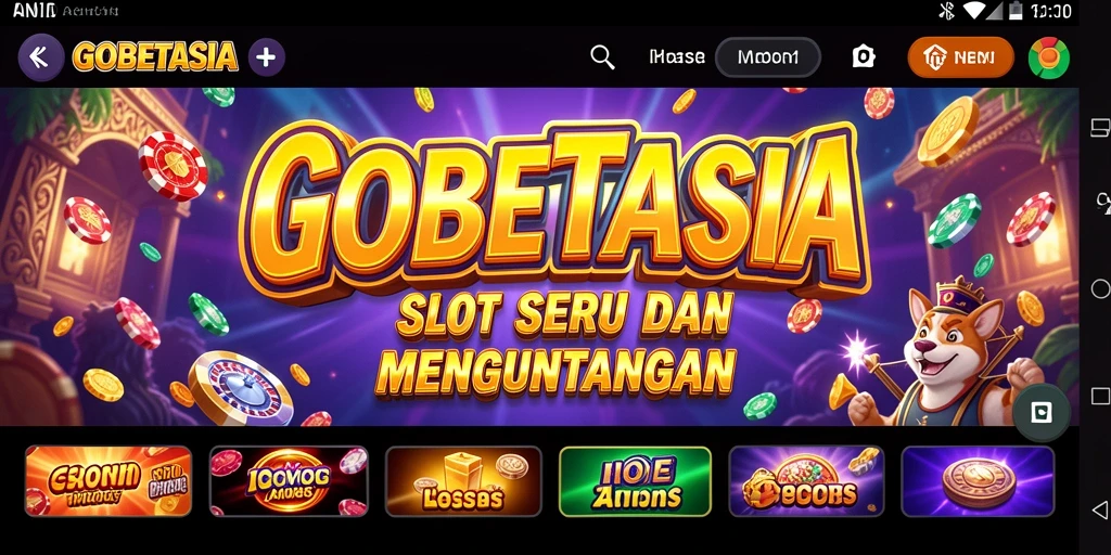 Tampilan grafis menakjubkan dari gameplay slot GOBETASIA.