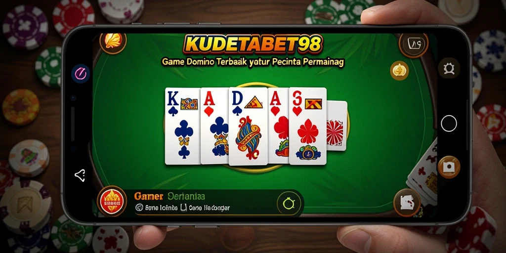 Tampilan gameplay seru dari KUDETABET98 dengan domino.
