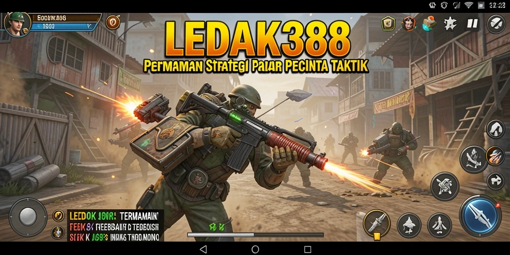 Tangkapan layar LEDAK388 menampilkan aksi strategis pertempuran seru.