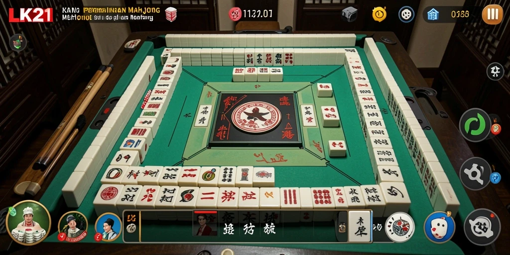 Tampilan menarik gameplay Mahjong di LK21.