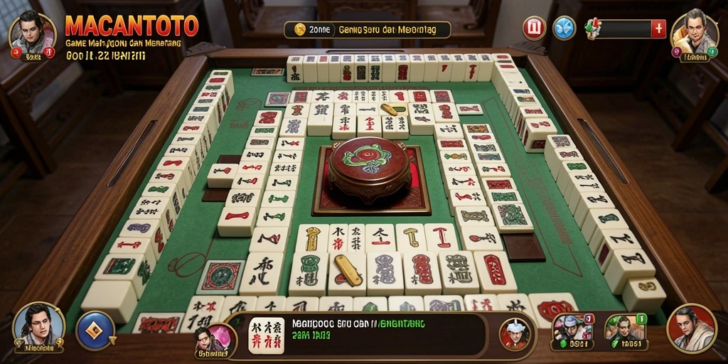 Tampilan gameplay seru dari MACANTOTO menunjukkan keindahan Mahjong.