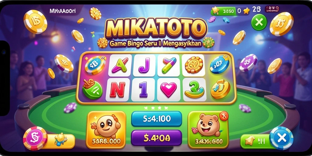 Tampilan gameplay Bingo yang mengasyikkan di MIKATOTO.