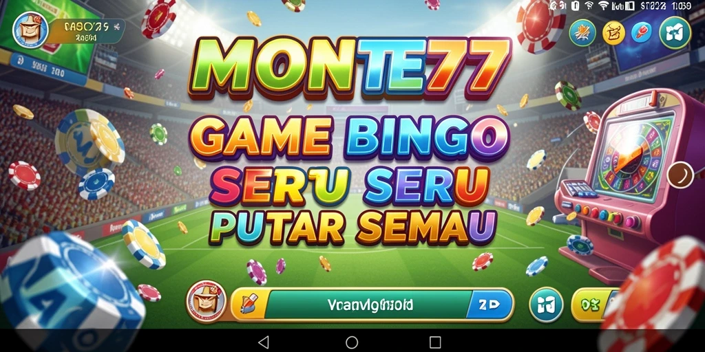 Tampilan gameplay Bingo yang seru di MONTE77.