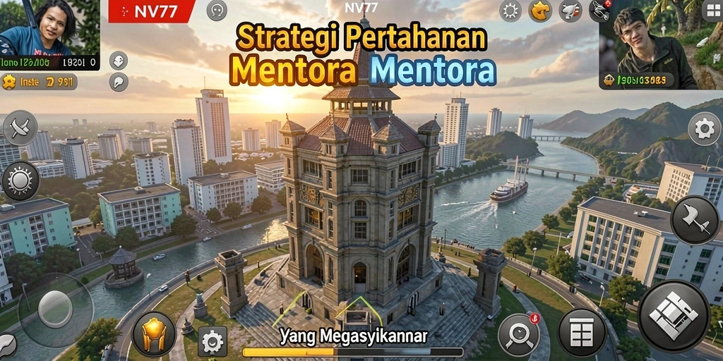Gameplay NV77 yang penuh strategi dan tantangan Tower Defense.