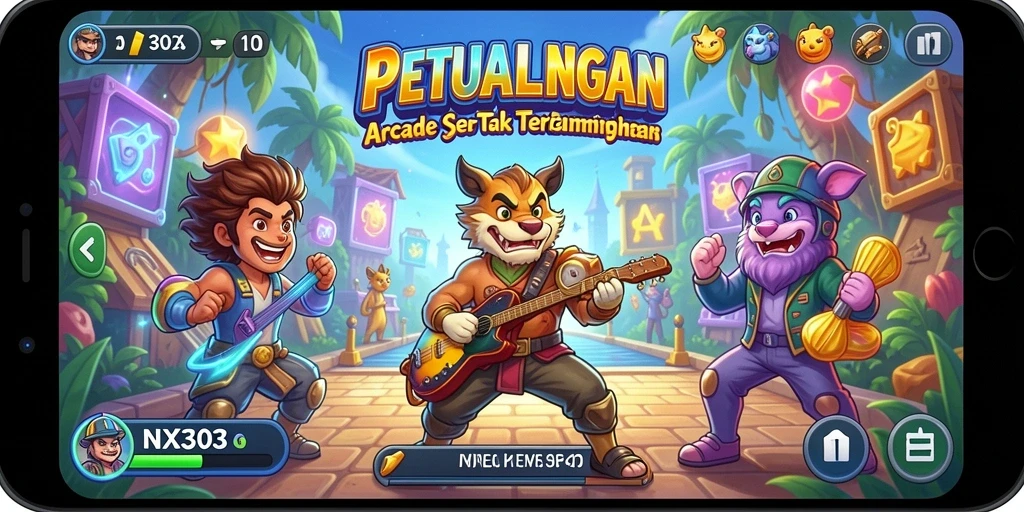 Gameplay seru dengan grafis warna-warni di NX303.