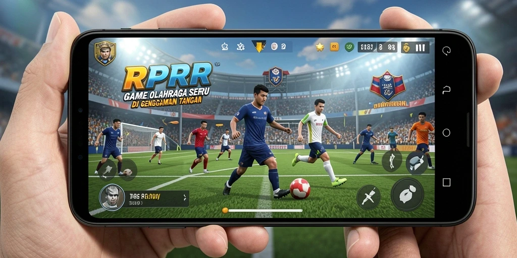 Tampilan gameplay RPRR yang seru dengan berbagai cabang olahraga.