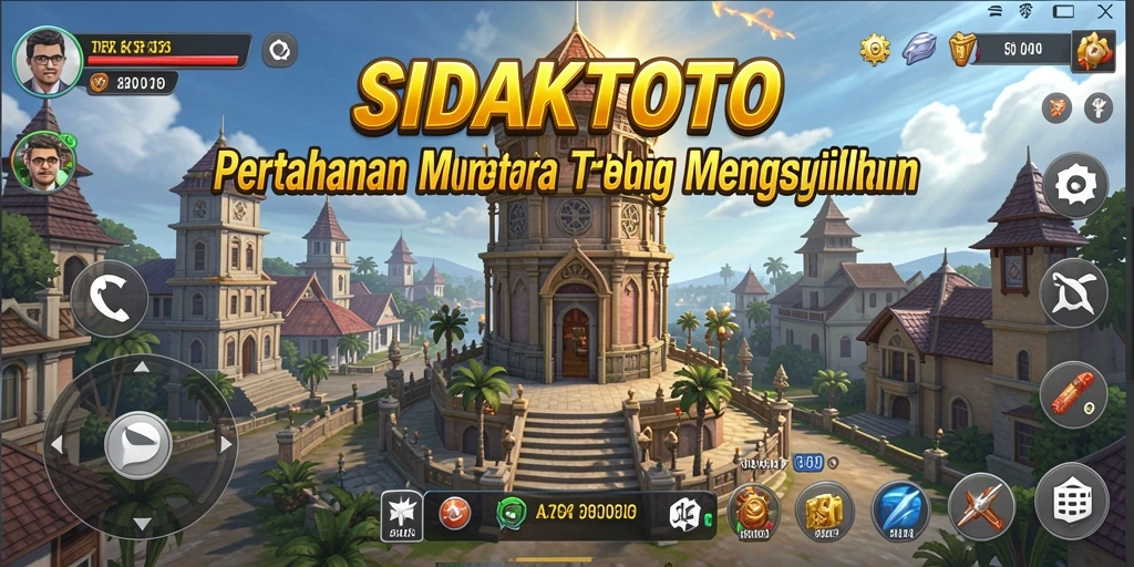 Tangkapan layar game SIDAKTOTO dengan aksi Tower Defense yang mendebarkan.