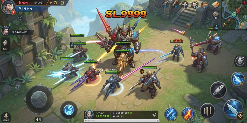 Tampilan gameplay SL999 yang mendebarkan dengan strategi pertempuran yang intens.