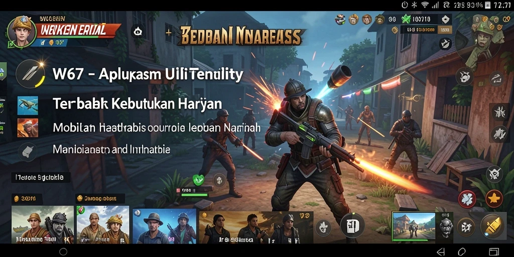Tampilan antarmuka W67 yang intuitif dan mudah digunakan.